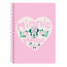LIBRETA CUARTO 80 H. TAPAS DURAS MINNIE MOUSE "MINTY" SAFTA26 512612065 22X15,5 UNIDAD