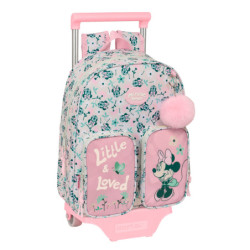 MOCHILA 609+CARRO 705 MINNIE MOUSE "MINTY" SAFTA26 612612020 34X28 UNIDAD