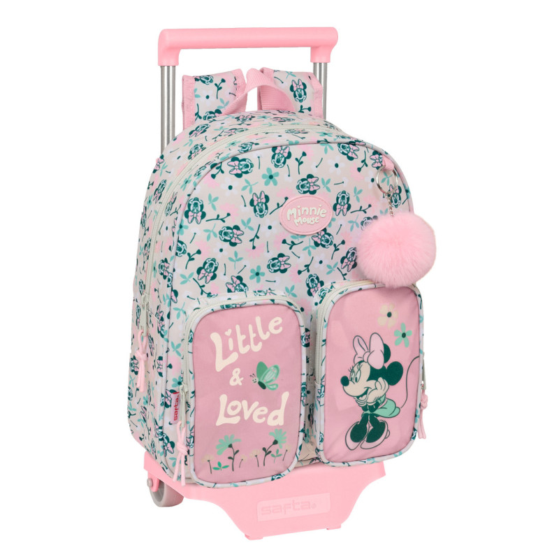 MOCHILA 609+CARRO 705 MINNIE MOUSE "MINTY" SAFTA26 612612020 34X28 UNIDAD