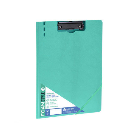 CARPETA C/PINZA A4 PP RIGIDO FOAM STLYE VERDE CARCHIVO 63040116