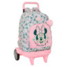MOCHILA GDE. C/RUEDAS COMPACT EVOL. EXT. MINNIE MOUSE "MINTY" SAFTA26 612612218 45X33 UNIDAD