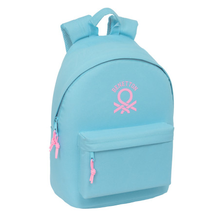 MOCHILA PARA PORTATIL 14,1" BENETTON BASICS "CELESTE" SAFTA26 642616819 41X31 UNIDAD