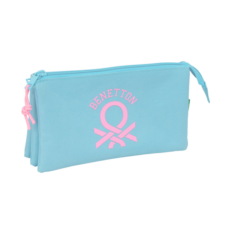 PORTATODO TRIPLE BENETTON BASICS "CELESTE" SAFTA26 842616744 12X22 UNIDAD