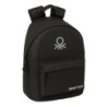 MOCHILA PARA PORTATIL 14,1" BENETTON BASICS "NEGRO" SAFTA26 642619819 41X31 UNIDAD