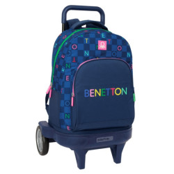 MOCHILA GDE. C/RUEDAS COMPACT EVOL. EXT. BENETTON "DAMERO" SAFTA25 ENERO 612550218