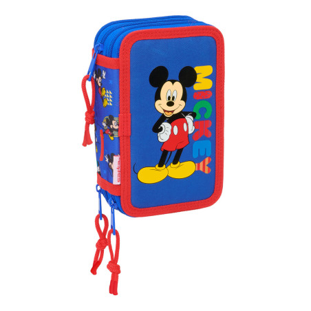 PLUMIER TRIPLE 37 PCS MICKEY MOUSE "TODAY" SAFTA26 412614857 19,5X12,5 UNIDAD