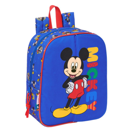 MOCHILA GUARDERIA ADAPT.CARRO INTERCAMBI MICKEY MOUSE "TODAY" SAFTA26 612614232 27X22 UNIDAD