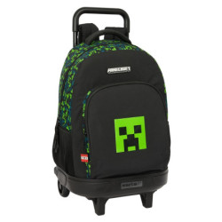 MOCHILA GDE. C/RUEDAS COMPACT EXTRAIBLE MINECRAFT "TNT" SAFTA25 ENERO 612547918