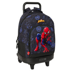 MOCHILA GDE. C/RUEDAS COMPACT EXTRAIBLE SPIDER-MAN "ATTACK" SAFTA25 ENERO 612543918
