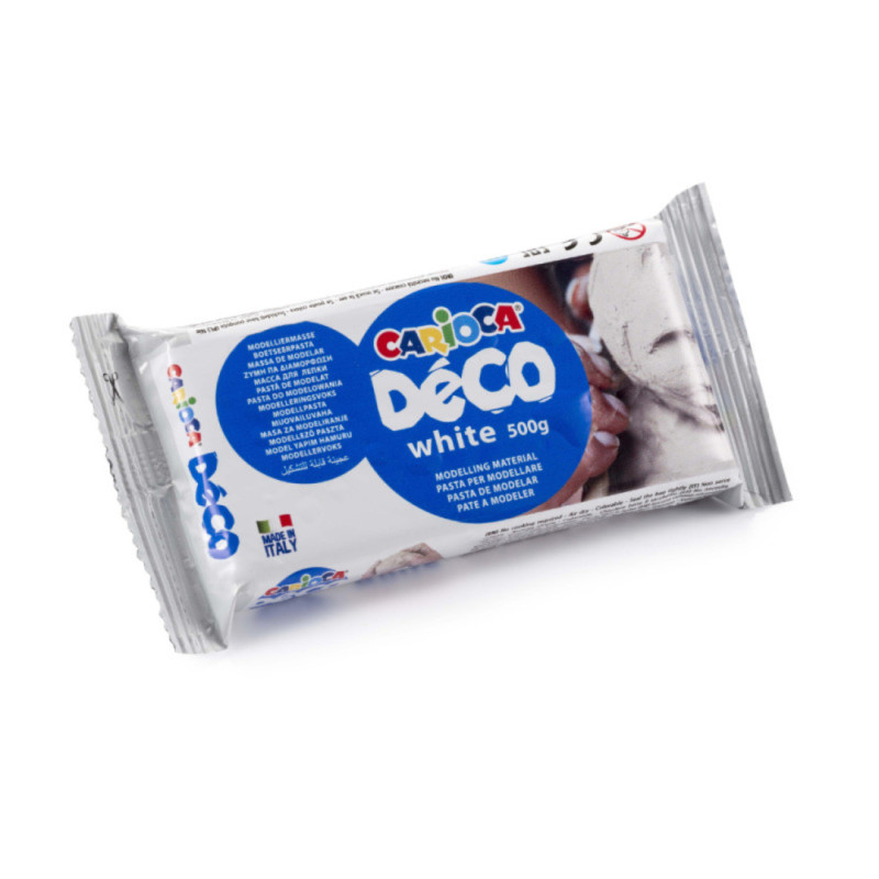 PASTA MODELAR CARIOCA DECO BLANCA 500G UNIDAD 30996/31