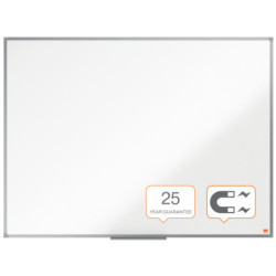 PIZARRA NOBO ESSENCE ACERO VITRIFICADO 120X90CM BLANCO