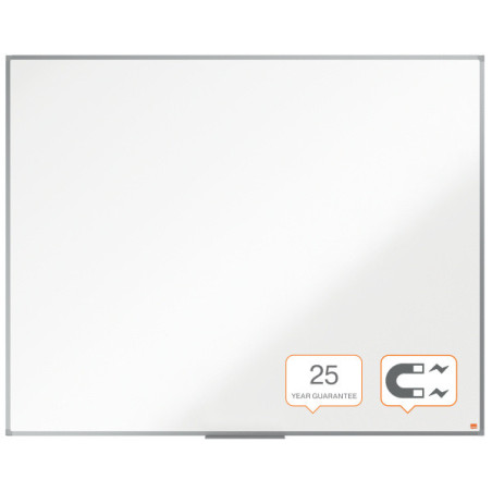 PIZARRA NOBO ESSENCE ACERO VITRIFICADO 150X120CM BLANCO