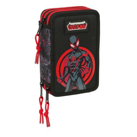 PLUMIER TRIPLE 37 PCS MILES MORALES SAFTA26 412660857 19,5X12,5 UNIDAD