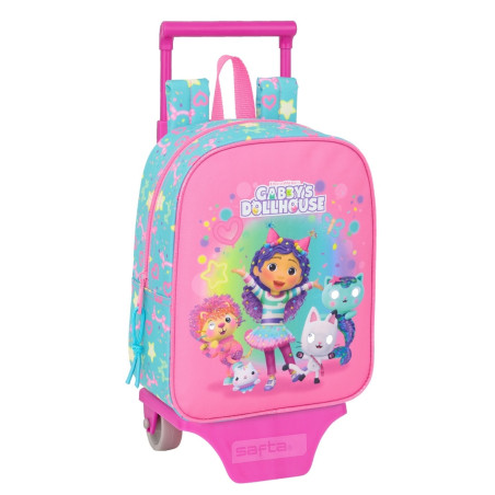 MOCHILA 232+CARRO 805 GABBY'S DOLLHOUSE "CONFETTI" SAFTA26 612527280 27X22 UNIDAD