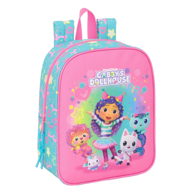 MOCHILA GUARDERIA ADAPT.CARRO GABBY'S DOLLHOUSE "CONFETTI" SAFTA26 612527232 27X22 UNIDAD