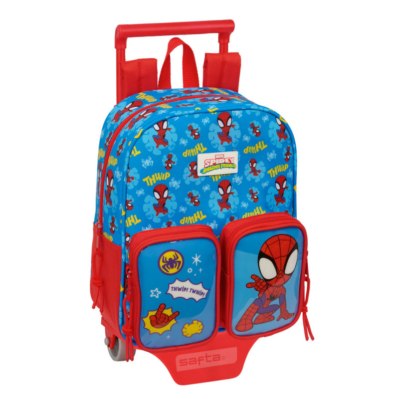 MOCHILA 232 BOLSILLOS FRONTALES+CARRO 805 SPIDEY SAFTA26 612662280 27X22 UNIDAD