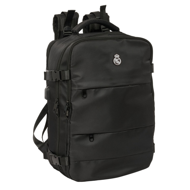 MOCHILA VIAJE CABINA PORTATIL 15,6'' REAL MADRID NEGRA SAFTA25 VAC 612524834 MEDIDAS: 44*29