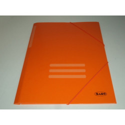 CARPETA GOMAS SOLAPAS FL SARO NARANJA CARTON SATINADA 3002