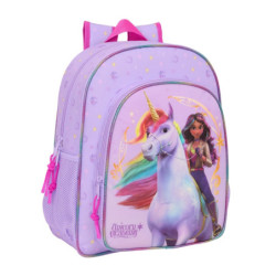 MOCHILA JUNIOR ADAPT.CARRO UNICORN ACADEMY SAFTA26 612520640 38X32 UNIDAD