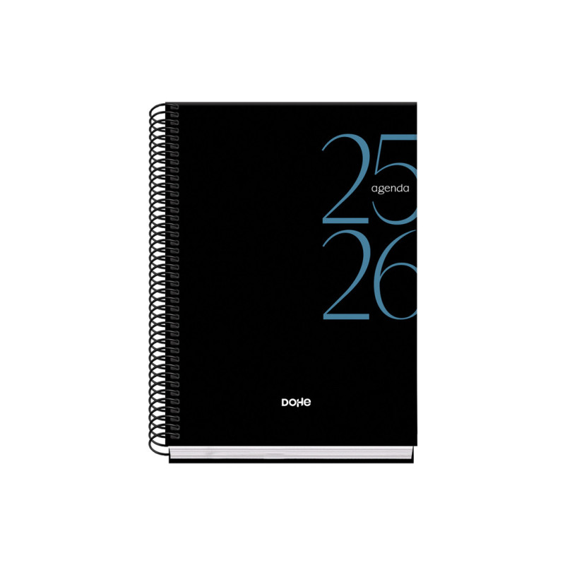 AGENDA ESCOLAR DOHE25 25/26 BASIC SYSTEM TE A-5 DP NEGRO 52063