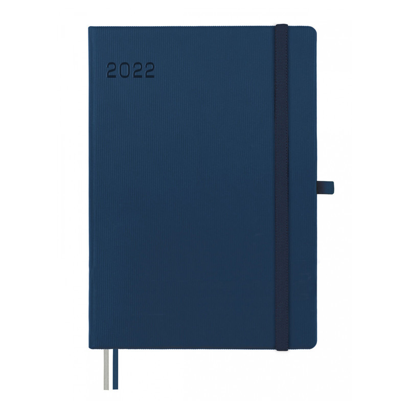 AGENDA ENCUADERNADA ANUAL TEXTURA MA5 1DP 2022 AZUL+ FINOCAM22 882241022
