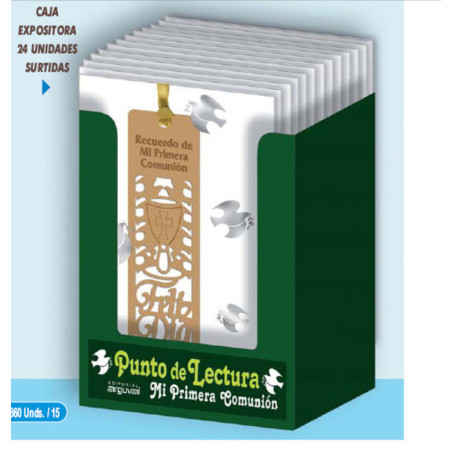 TARJETA ARGU RECUERDO COMUNION C/PUNTO LECTURA 34911 UNIDAD ^