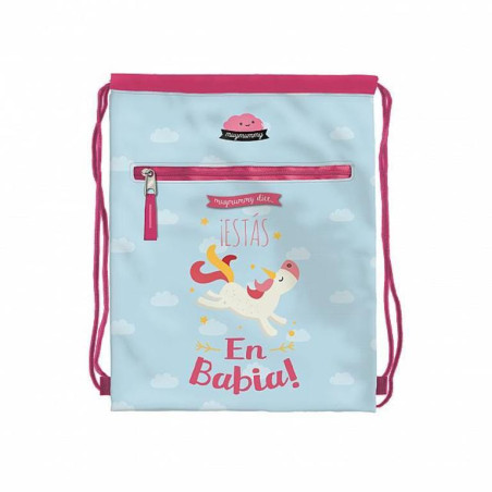 BOLSA ZAPATOS DOHE18 MUYMUMMY AZUL ESTAS EN BABIA 40CM 50650