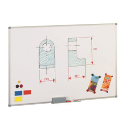 PIZARRA BLANCA LACADA MAGNETICA 120X150CM FAIBO