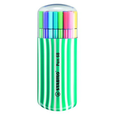 MARCD.ES PEN 68 ZEBRUI 20U. TURQUESA STABILO. 6820-02-2-5
