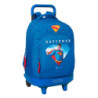 MOCHILA GDE. C/RUEDAS COMPACT EXTRAIBLE SUPERMAN SAFTA26 612504918 45X33 UNIDAD