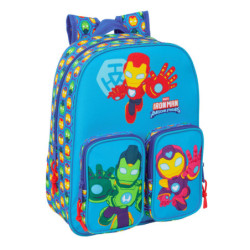 MOCHILA INFANTIL BOLSILLOS ADAPT.CARRO IRON MAN SAFTA26 612670185 34X26 UNIDAD