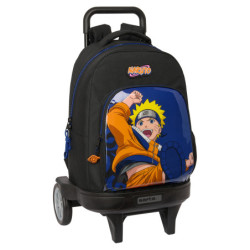 MOCHILA GDE. C/RUEDAS COMPACT EVOL. EXT. NARUTO "NINJA" 612494218 SAFTA24 VAC 33*45