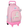 MOCHILA GDE. C/RUEDAS COMPACT EXTRAIBLE GLOWLAB KIDS SAFTA26 612623918 45X33 UNIDAD