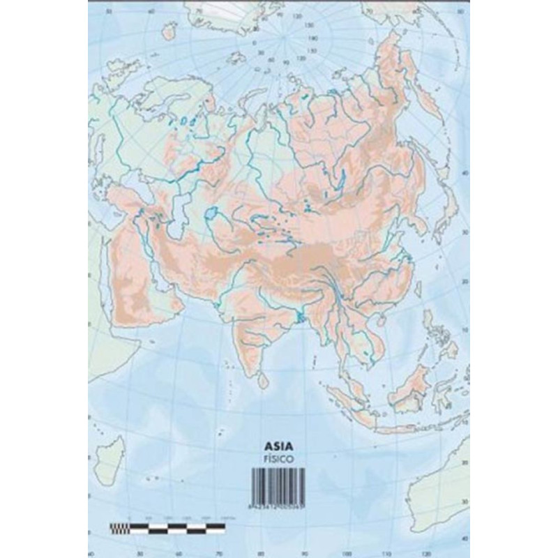 MAPAS MUDO ASIA FISICO PTE 50U SELVI