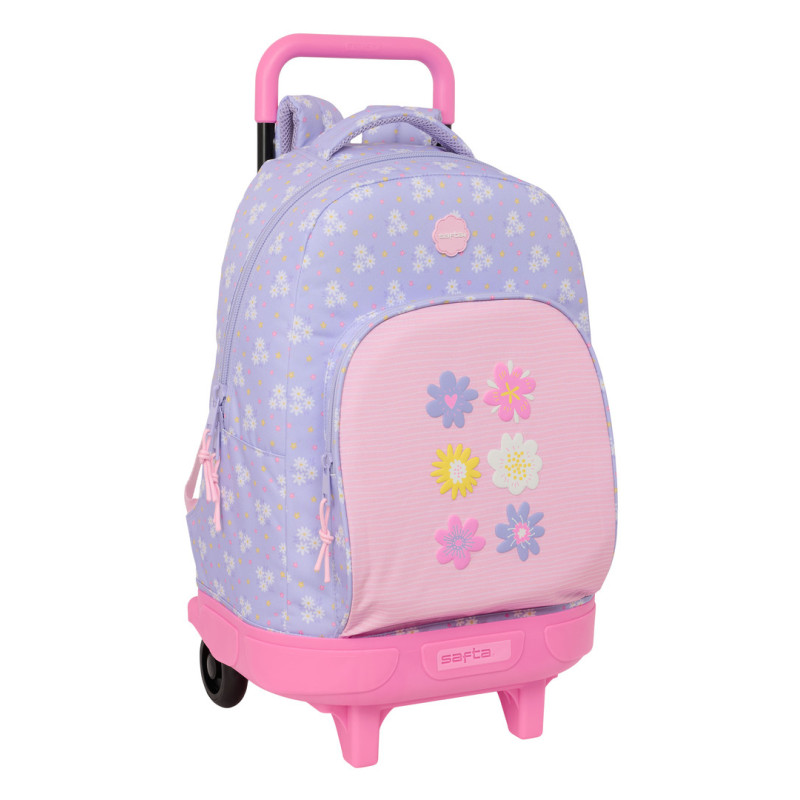 MOCHILA GDE. C/RUEDAS COMPACT EXTRAIBLE SAFTA "BOUQUET" SAFTA26 642629918 45X33 UNIDAD