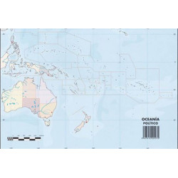 MAPAS MUDO OCEANIA POLITICO PTE 50U SELVI