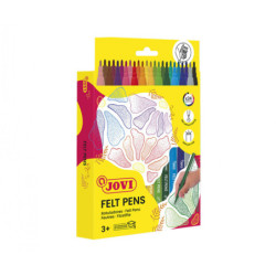 ROTULADOR JOVI FINO 24 COLORES 1924 CAJA CARTON UNIDAD