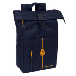 MOCHILA SOLAPA PARA PORTATIL 15,6'' REAL MADRID 2ª EQUIPACION 24/25 SAFTA25 ENERO 612457507