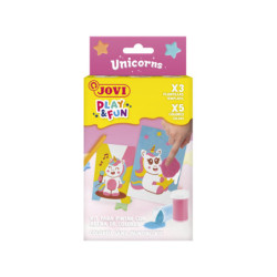 JUEGO JOVI PLAY & FUN KIT PARA PINTAR CON ARENA DE COLORES UNICORNS 2105S01