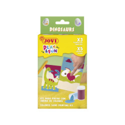 JUEGO JOVI PLAY & FUN KIT PARA PINTAR CON ARENA DE COLORES DINOSAURS 2106S01