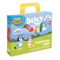 JUEGO JOVI PLASTILINA BABY BLUEY SURTIDO 4 COLORES BL372/4