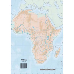 MAPAS MUDO AFRICA FISICO PTE 50U SELVI