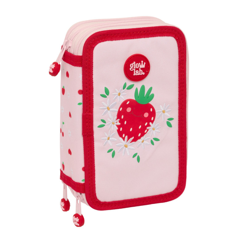 PLUMIER TRIPLE 37 PCS GLOWLAB "FRUTITAS" SAFTA26 412617857 19,5X12,5 UNIDAD