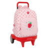 MOCHILA GDE. C/RUEDAS COMPACT EVOL. EXT. GLOWLAB "FRUTITAS" SAFTA26 612617218 45X33 UNIDAD