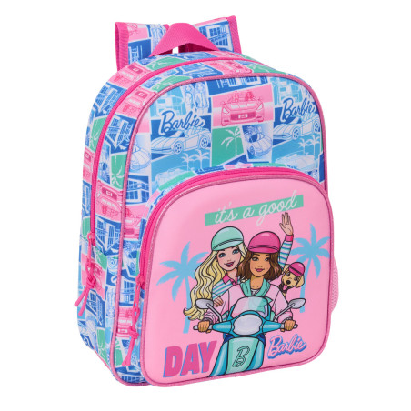 MOCHILA INFANTIL ADAPT.CARRO BARBIE SAFTA26 612610185 34X26 UNIDAD