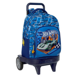 MOCHILA GDE. C/RUEDAS COMPACT EVOL. EXT. HOT WHEELS "SONNY" 612438218 SAFTA24 VAC 33*45