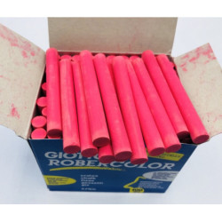 TIZA ROBERCOLOR ANTIPOLVO COLOR C/100U ROJO GRANEL FILA F539603