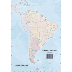 MAPAS MUDO AMERICA SUR POLITICO PTE 50U SELVI