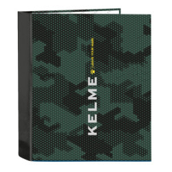 CARPETA F. 4 ANILLAS 35MM LOMO ANCHO KELME "CAMO" SAFTA26 512621657 33X27 UNIDAD