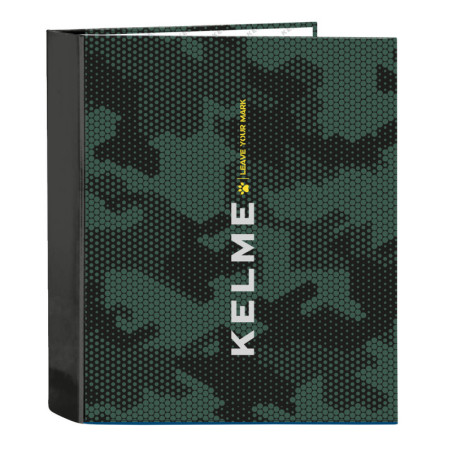 CARPETA F. 4 ANILLAS 35MM LOMO ANCHO KELME "CAMO" SAFTA26 512621657 33X27 UNIDAD